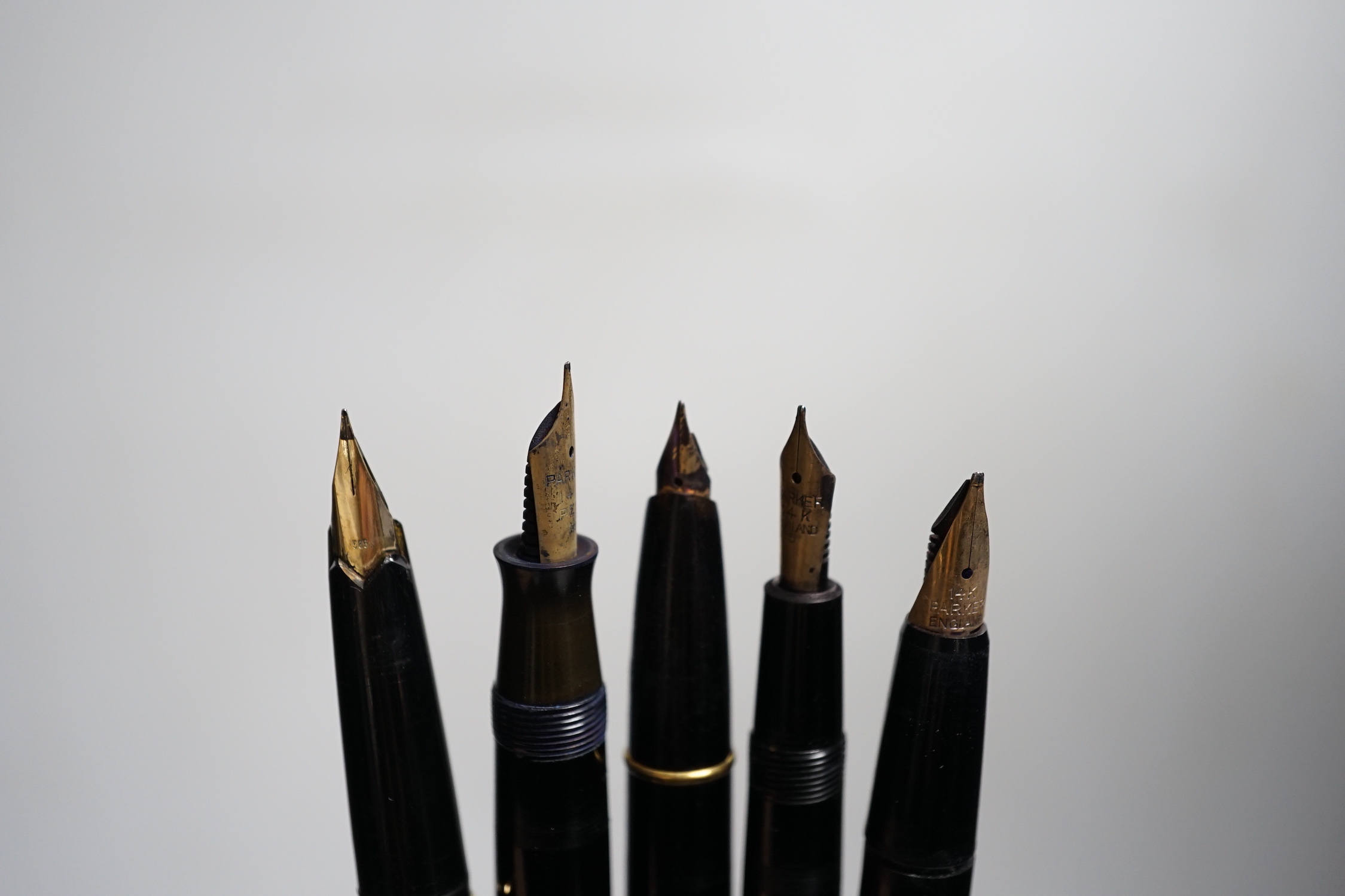 A group of 7 various pens including Mont Blanc, Watermans, Parker etc.